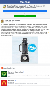Super Food Ideas – Win a Vacuum Blender From Beko