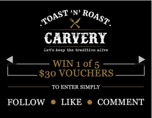 Toast N Roast Orion – Win One of Five $30 Vouchers (prize valued at $150)