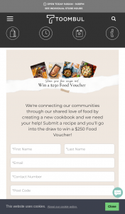 Toombul Shopping Centre – Win a $250 Food Voucher (prize valued at $250)