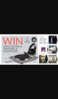 Warner Music – I Like Your Old Stuff – Win an Audio-Technica Turntable & Wireless HeaDouble Passhones & 80s Vinyl Bundle (prize valued at $993)