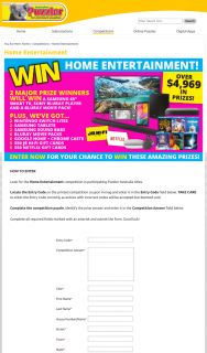 Australian Puzzler – Win Home Entertainment (prize valued at $4,970)