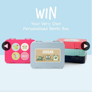 Cash’s – Win 1 of 5 Cash’s Personalised Bento Boxes