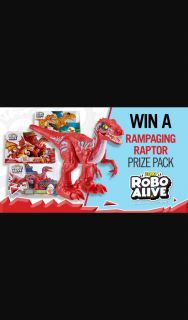 Channel 7 – Sunrise – Win Three Awesome Toys Including Zuru’s New Robo Alive Rampaging Raptor (prize valued at $80)