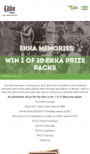 Ekka – Win 1 of 10 Ekk Packs (prize valued at $80)