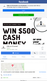 F88 on O’Connell – Win Cash Or Haircuts Located In Sa Fb Like & Share