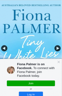 Fiona Palmer Author – Win a Proof Copy of Tiny White Lies