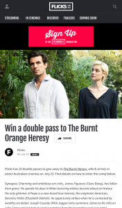 Flicks – Win a Double Pass to The Burnt Orange Heresyshare