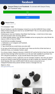 Garcon Finery – Win 2x Pairs for Free