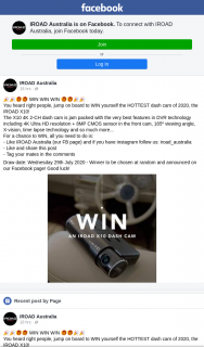 IRoad Australia – Win Yourself The Hottest Dash Cam of 2020 The Iroad X10
