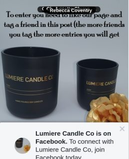 Lumiere Candle Co – Win an Xl & Medium Soy Candle