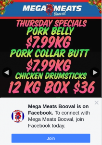 Mega Meats Booval – Win a $100 Meat Voucher (prize valued at $100)