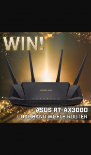 PC Case Gear – Win an Asus Rt-Ax3000 Wireless Router (prize valued at $399)