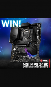 PC Case Gear – Win an Msi Mpg Z490 Gaming Plus Motherboard Worth $429. (prize valued at $429)