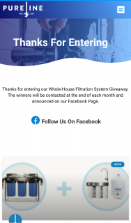 Pureline Australia – Win a $10000 Water Filtration System (prize valued at $10,000)