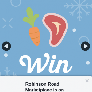 Robinson Road Marketplace – Win a $150 T-Bones Fresh Food Market Voucher