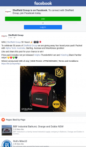 Sheffield Group – Win an Alpha Tools Pack (prize valued at $150)