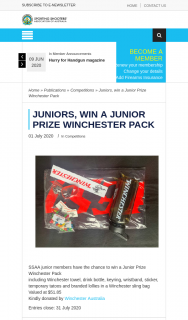 SSAA – Win a Junior Prize Winchester Pack (prize valued at $51.85)