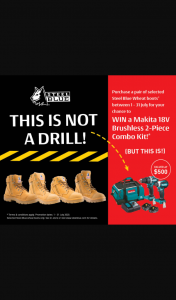 Steel Blue Boots – Win a Makita 18v Brushless 2-piece Combo Kit That Is Valued at $500