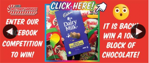 Tom’s Confectionery Warehouse – Win a 10kg Block of Cadbury Chocolate