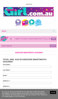 Total Girl – Win a Kidizoom Smartwatch (prize valued at $539)