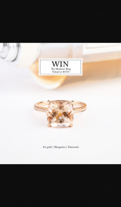 Von Treskow Jewellery – Win The Madison Ring (prize valued at $1,535)