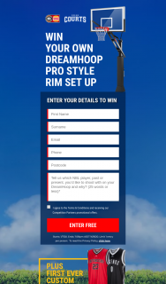Win Your Own Dreamhoop Pro Style Rim BaskeTBall Set Up