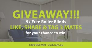 Empire Window Furnishings – Win 1 of 5 Roller Blinds