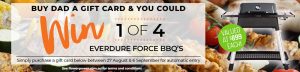 Flower Power – Win 1 of 4 Everdure Force Gas BBQs for Dad