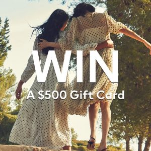 H&M – Win 1 of 3 gift cards valued at $500 each
