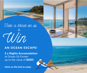 HomSure – Win an Ocean Escape for 2 nights on Forster’s main beach