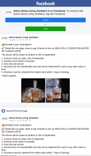 Adore Home Living Jandakot – Win Our Beautiful Cooper Decanter Set (valued at $79) (prize valued at $79)
