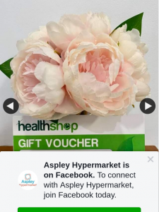 Aspley Hypermarket – Win a $100 Healthshop Voucher Must Collect
