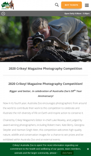 Australia Zoo/Crikey Magazine Photography competition – Competition (prize valued at $99.95)