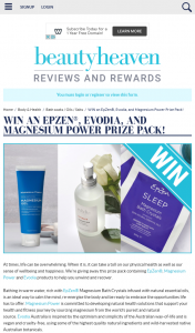 Beauty Haven – Win an Epzen® Evodia and Magnesium Power Prize Pack
