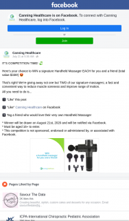 Canning Healthcare – Win a Signature Handheld Massager Each for You and a Friend (total Value $338) (prize valued at $338)