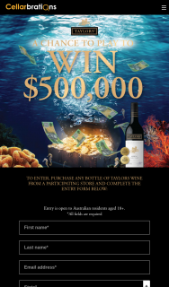 Cellarbrations-IGA Liquor/Bottle-o/Big Bargain/Taylors Wine – That Entrant (prize valued at $500,000)