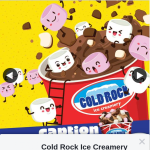 Cold Rock Ice Creamery – Win a $200 Cold Rock Gift Voucher (prize valued at $200)