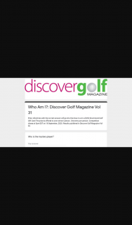 Discover Golf – Win a $250 Drummond Golf Gift Card The Prize Is Offered to One Winner/ Person