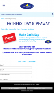 Englefield – Win a $200 Prezzee Gift Card for Father’s Day (prize valued at $200)