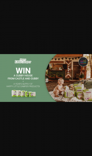 Happy Little Camper – Win a Cubby House & a Year’s Supply of Happy Little Camper Products (prize valued at $750)