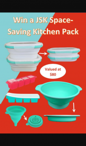 Just Smart Kitchenware – Win a Jsk Space Saving Kitchen Pack Worth $80 (prize valued at $80)