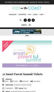 Kids in the City-Kids on the Coast – Win 2 Tickets to Smart Parent Summit