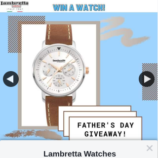 Lambretta Watches – Win a Lambretta Watch (prize valued at $1)
