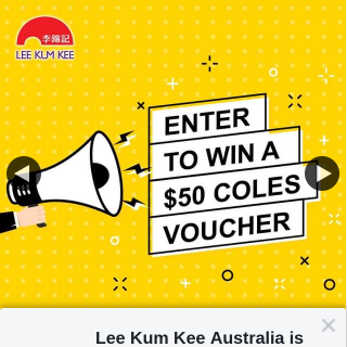 Lee Kum Kee Australia – Win a $50 Coles Voucher (prize valued at $50)