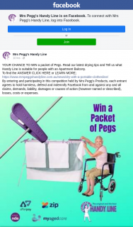 Mrs Pegg’s Handyline – Win a Packet of Pegs