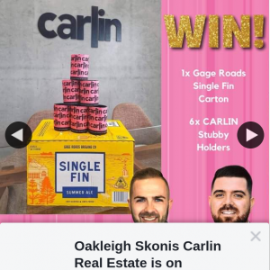 Oakleigh Skonis Carlin Real Estate – Win Carton Gage Roads Single Fin & Stubby Holders