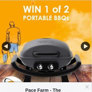 Pace Farm – Win One of Two Portable Bbqs
