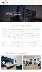 Quest – Win a Grand Staycation for Two (prize valued at $830)
