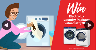 Retravision – Win The Hygiene Battle and Win a $2896 Electrolux Laundry Package (prize valued at $2,896)