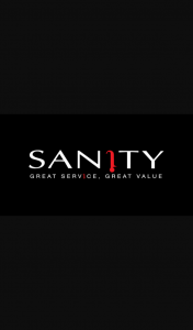 Sanity – Win a Ultimate Survivor Pk (prize valued at $650)